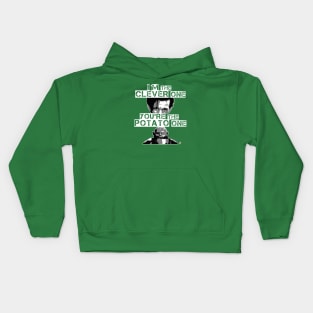 Clever one, potato one Kids Hoodie